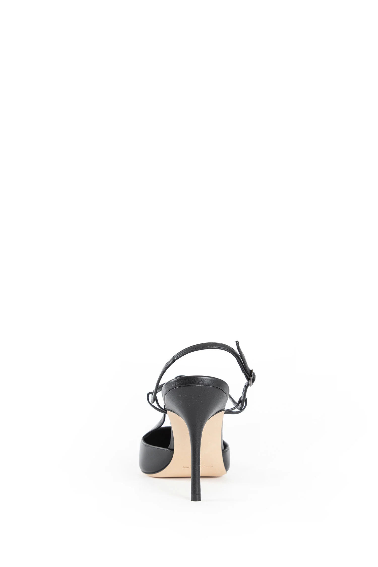 Manolo Blahnik Slingback High Heel Sandals In Black