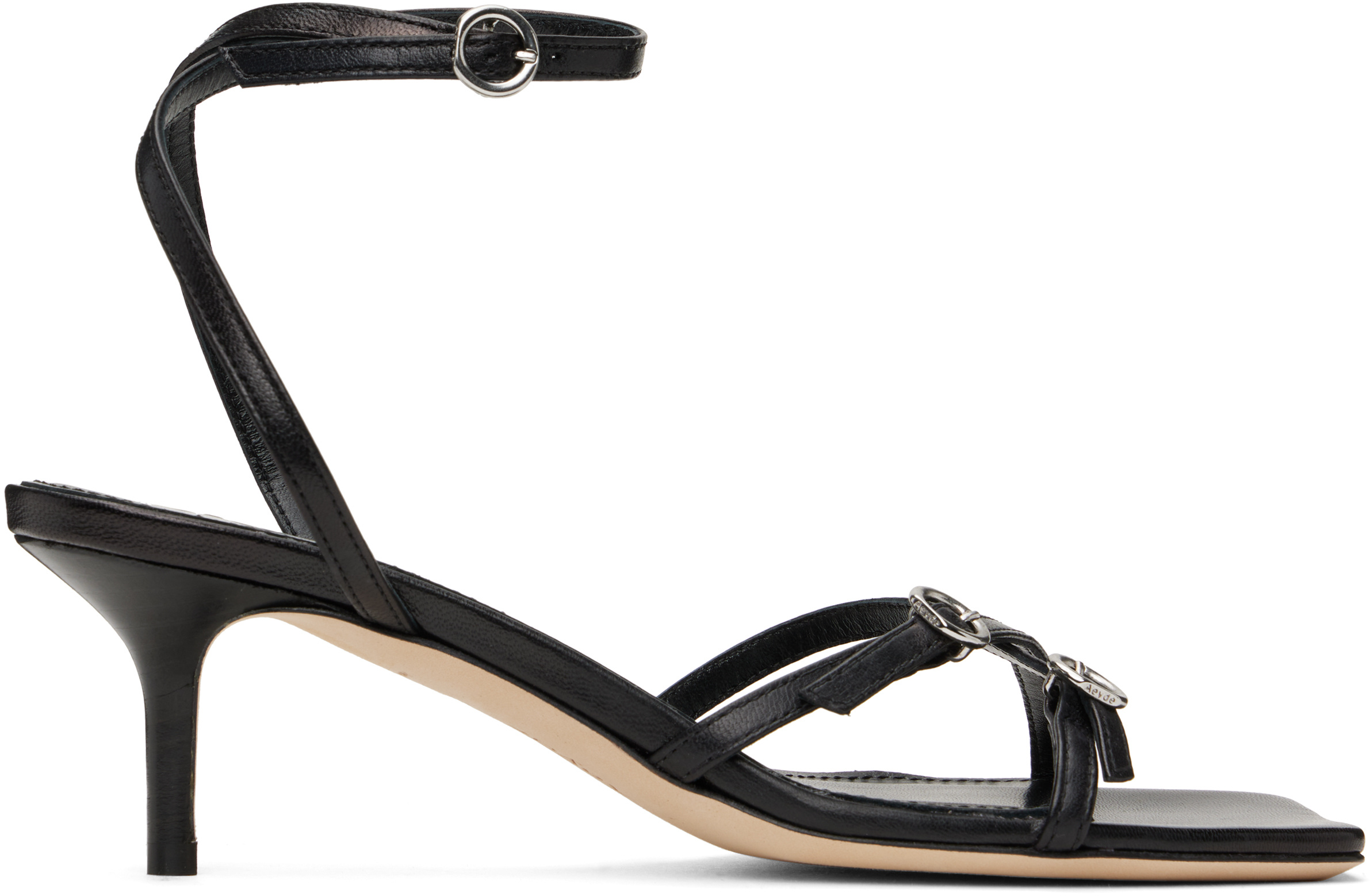 Aeyde Nappa Leather Sandals With Pointed Toe