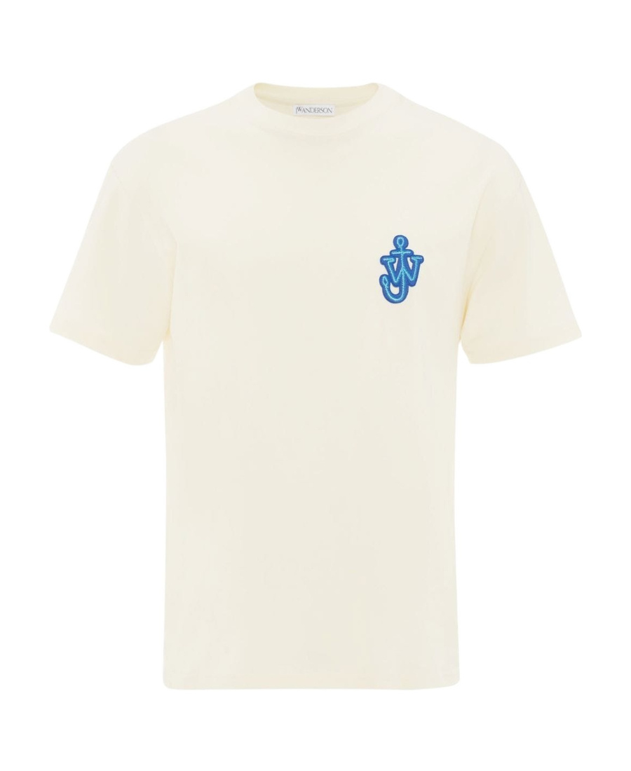 Jw Anderson Anchor Patch Short-sleeve T-shirt In White