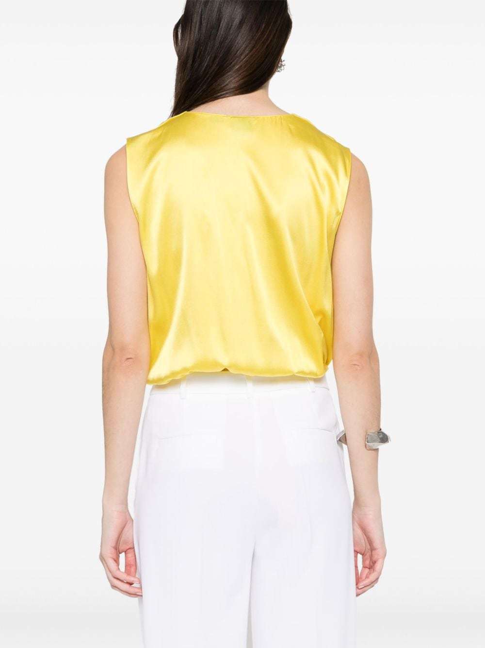 Pinko Sleeveless Jumpsuit In Yellow