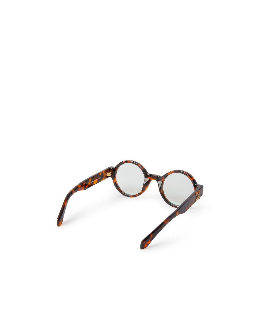 Off-white Style 3 Round-frame Tortoiseshell Glasses In Black