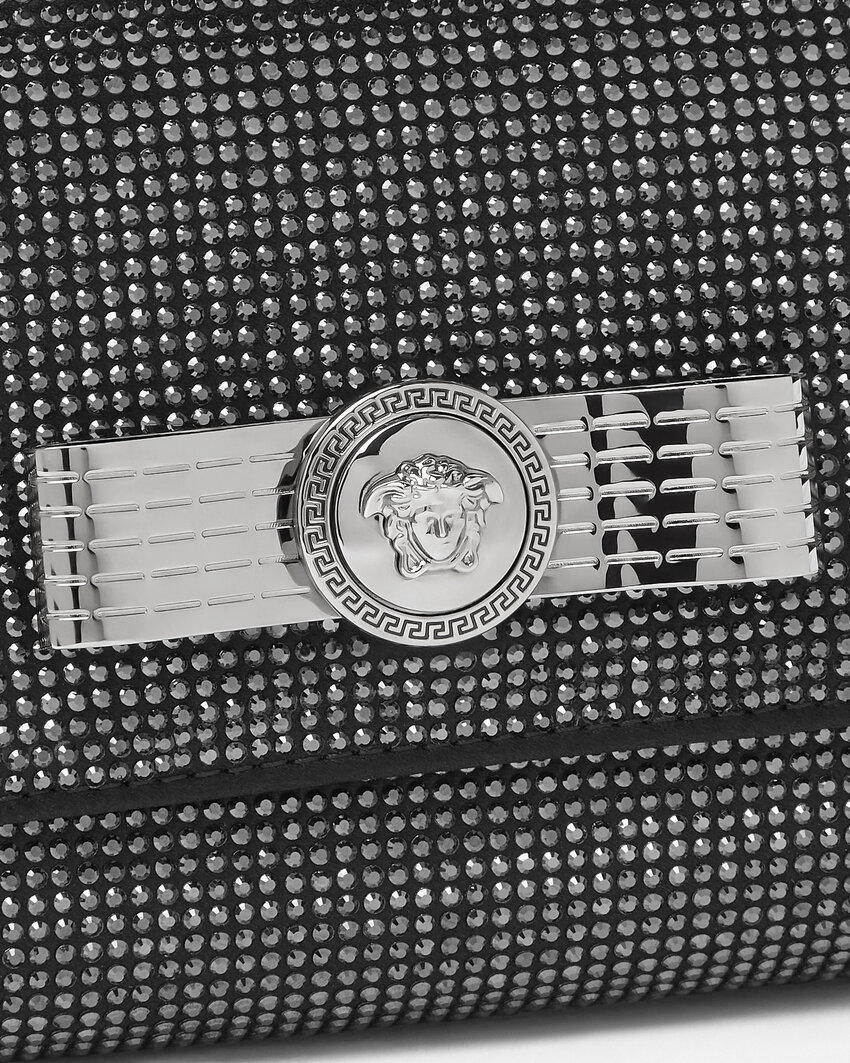 Versace Gianni Clutch Bag In Black