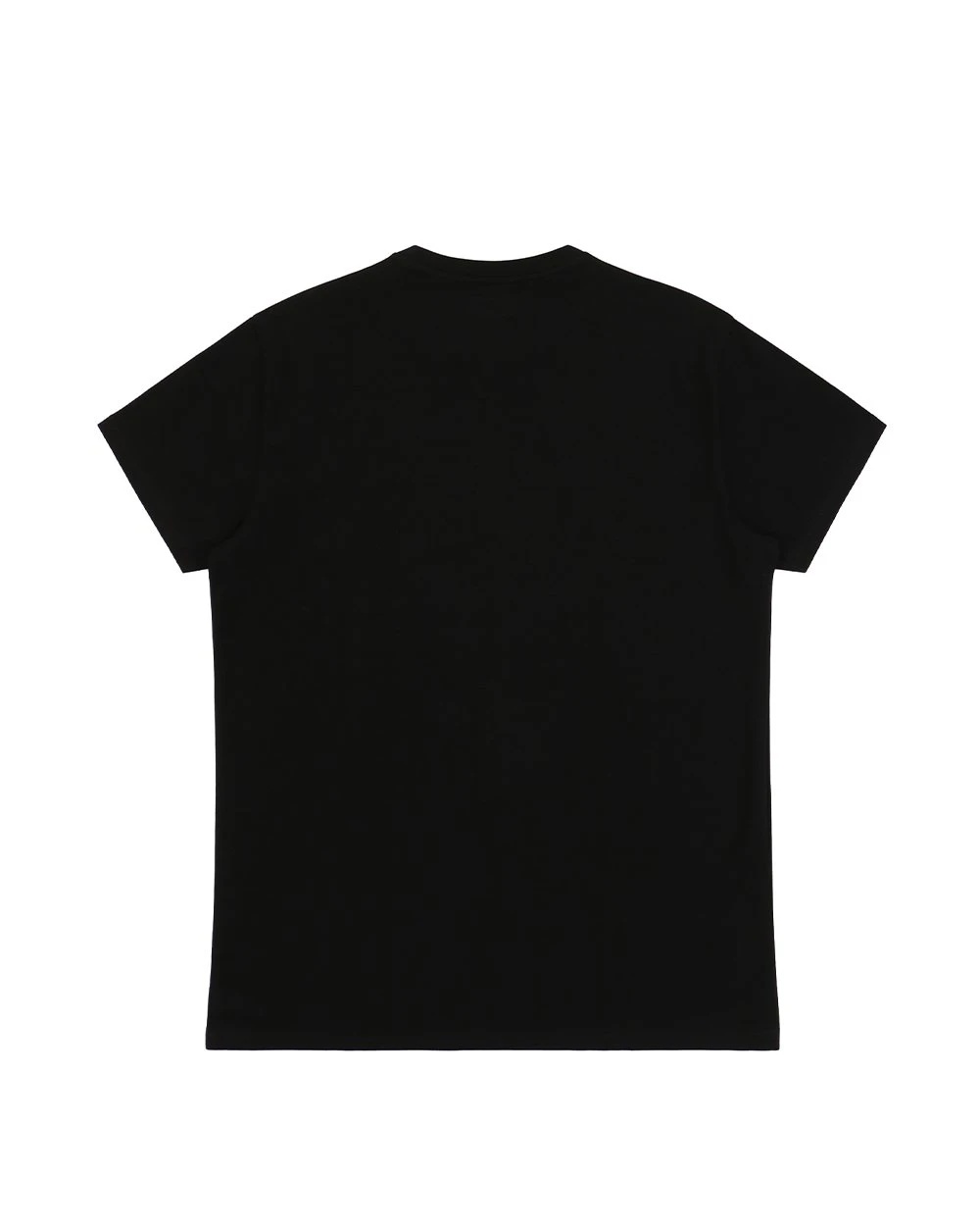 Armani Jeans Cross-printed T-shirt With Round Neck And Short Sleeves In Black