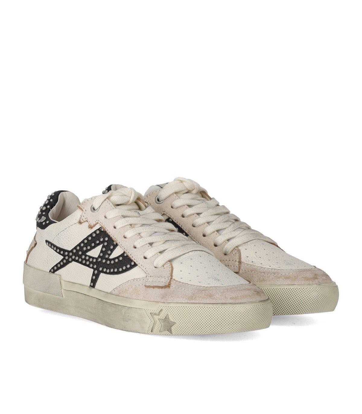 Ash Rivet Low-cut Casual Shoes In Nude