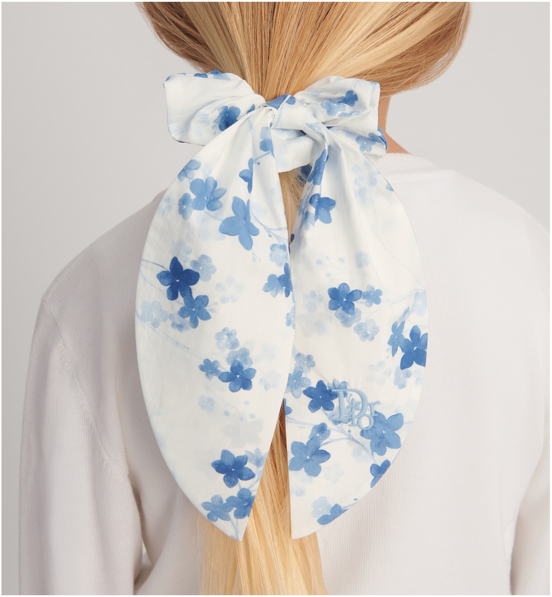 Dior Elastic Hair Band Set In Blue