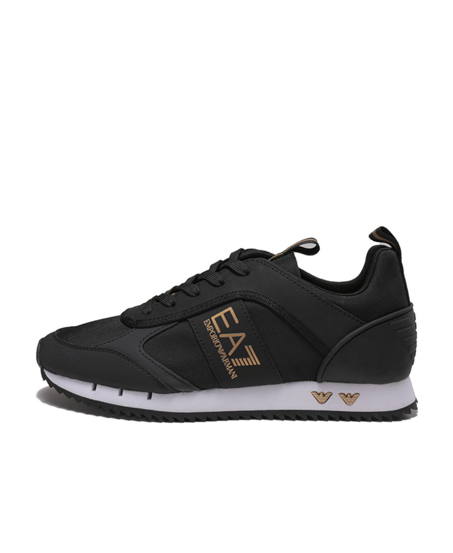 Ea7 Logo-print Low-top Sneakers In Animal Print