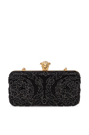 Versace Decorative Clutch In Black