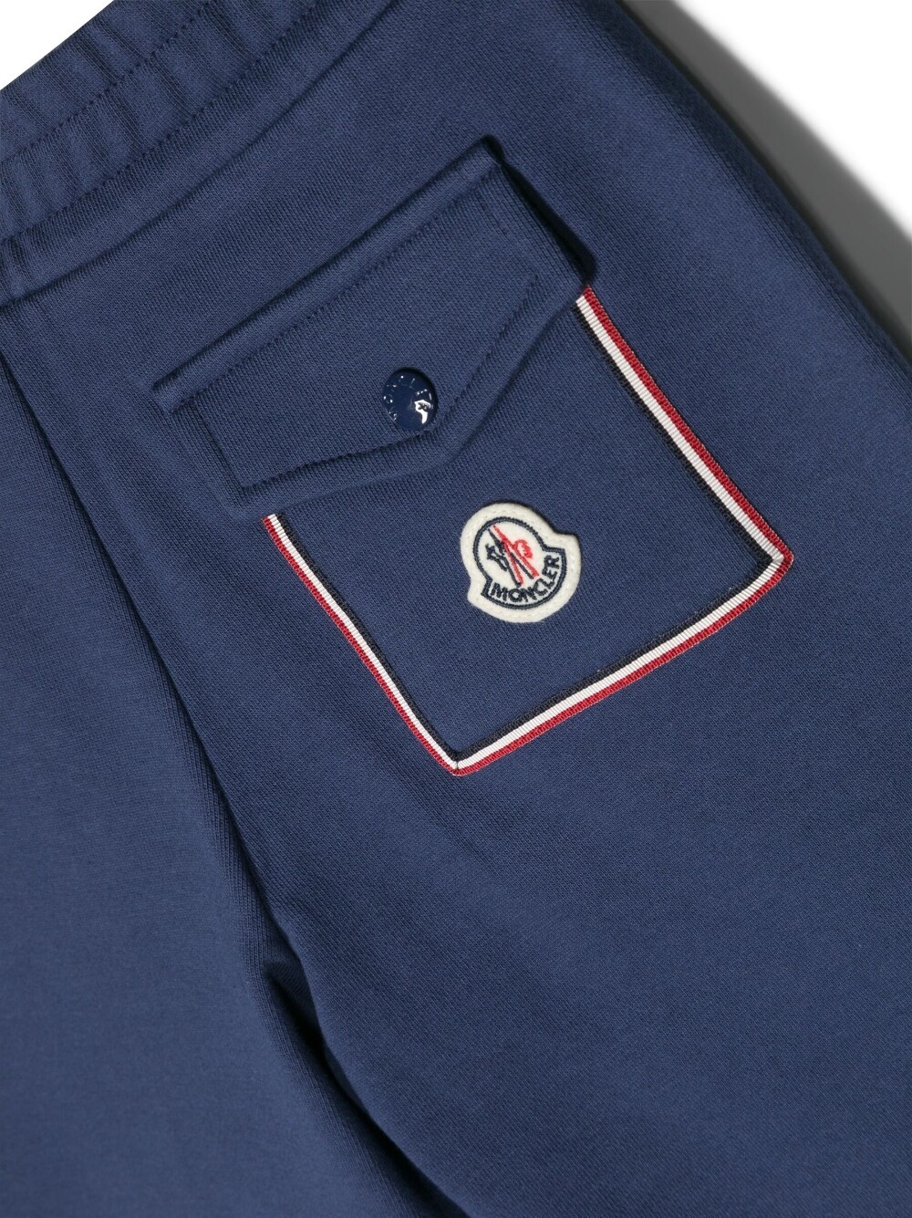 Moncler Logo-patch Cotton Shorts In Blue