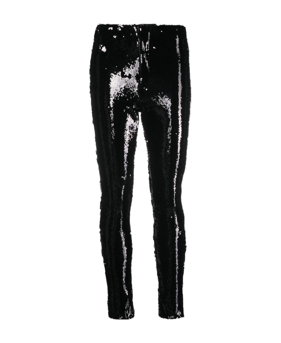 Isabel Marant Sequin-embellished Trousers In Black