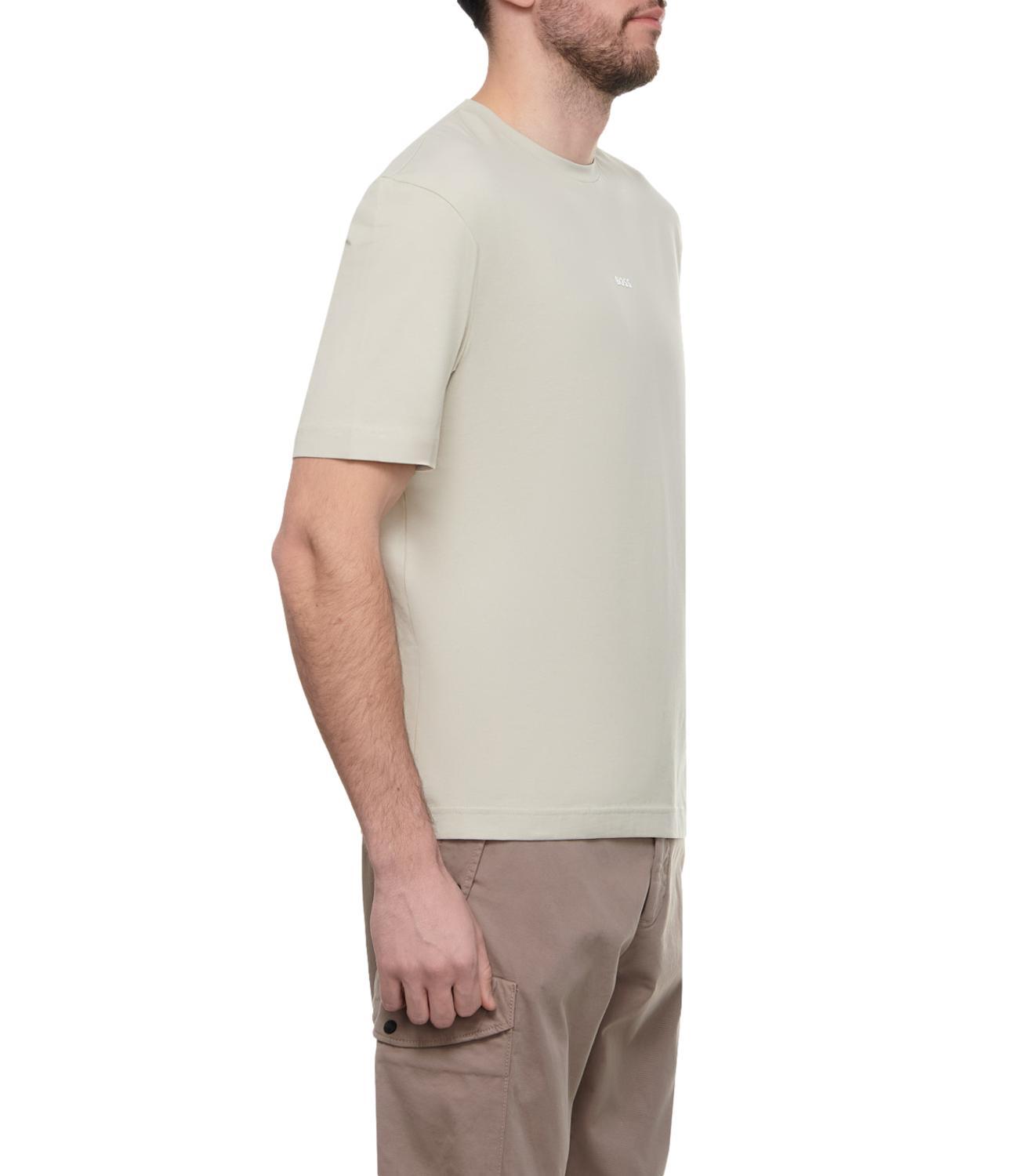 Shop Hugo Boss Raised-logo Cotton T-shirt In White