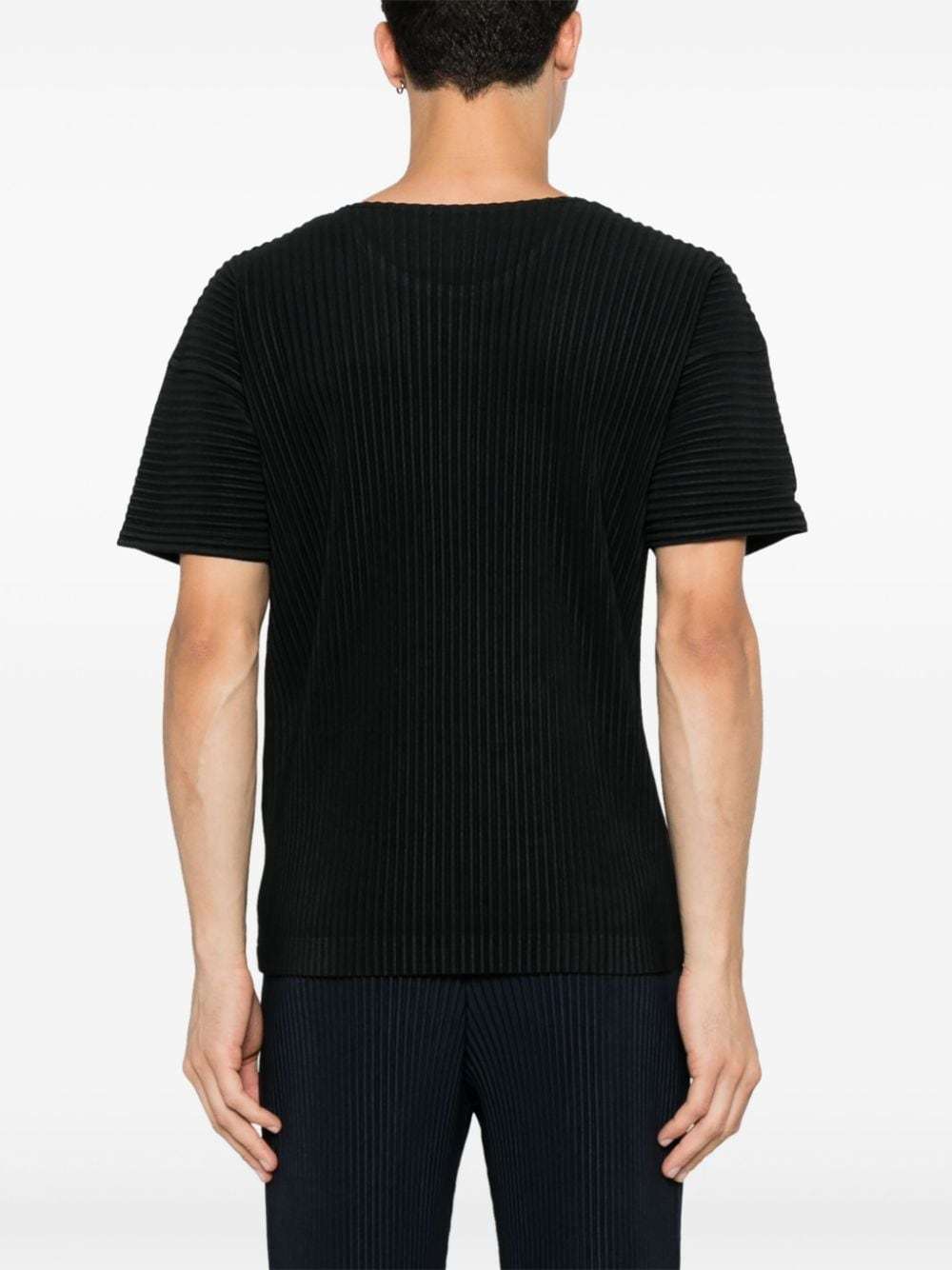 Issey Miyake Black Basics T-shirt In Black