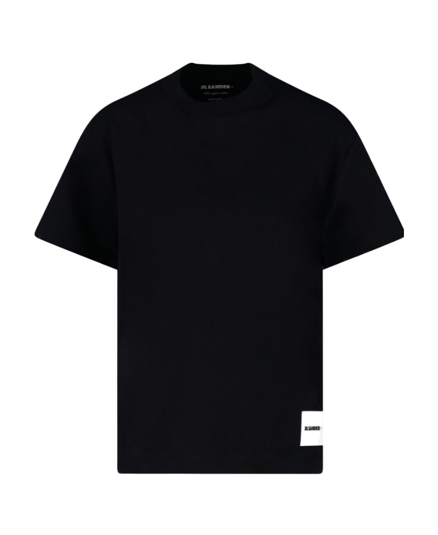 Jil Sander 3 T-shirt Pack With Logo Patch In Cotton Woman In Black