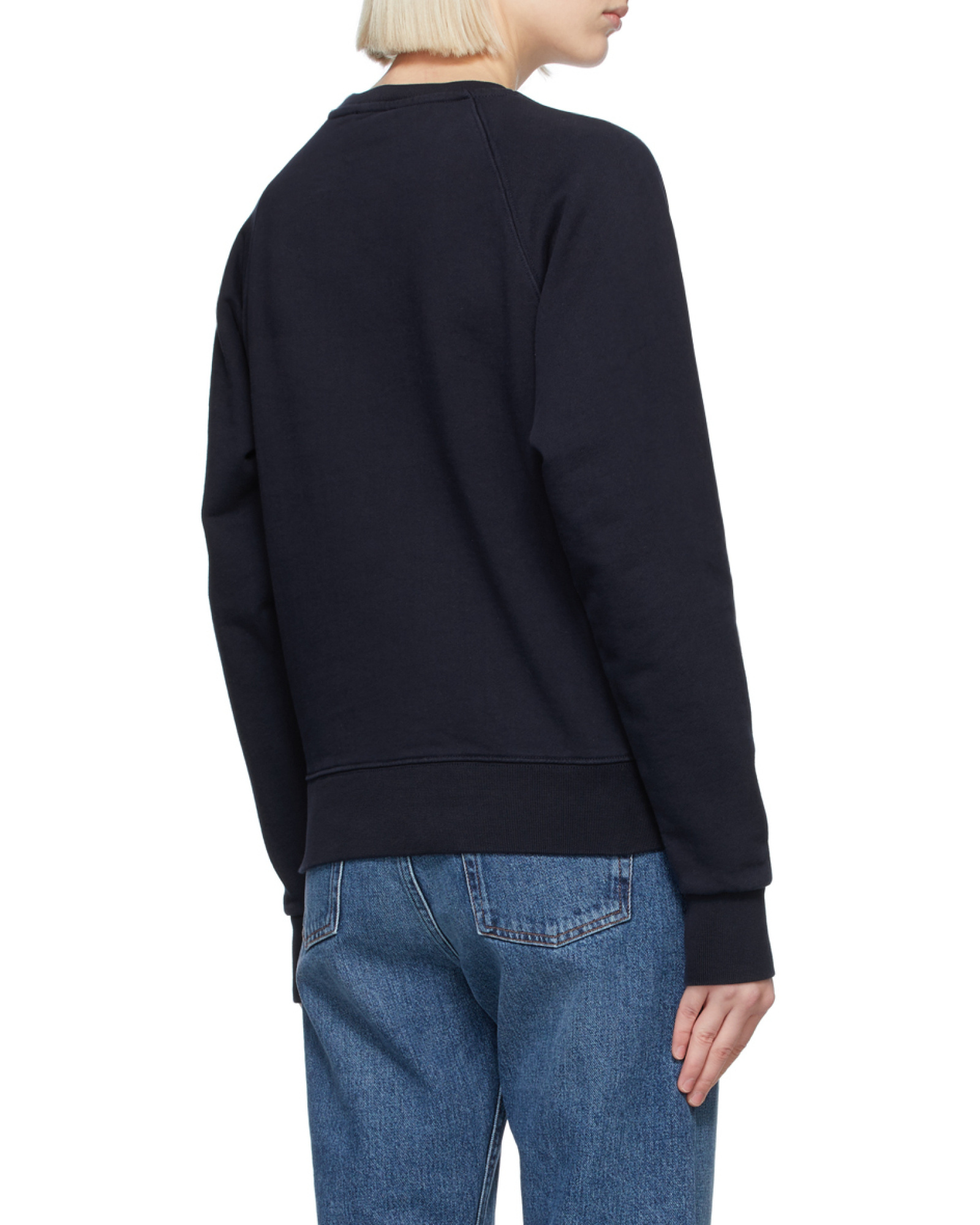 MAISON KITSUNÉ LOGO ROUND-NECK SWEATER