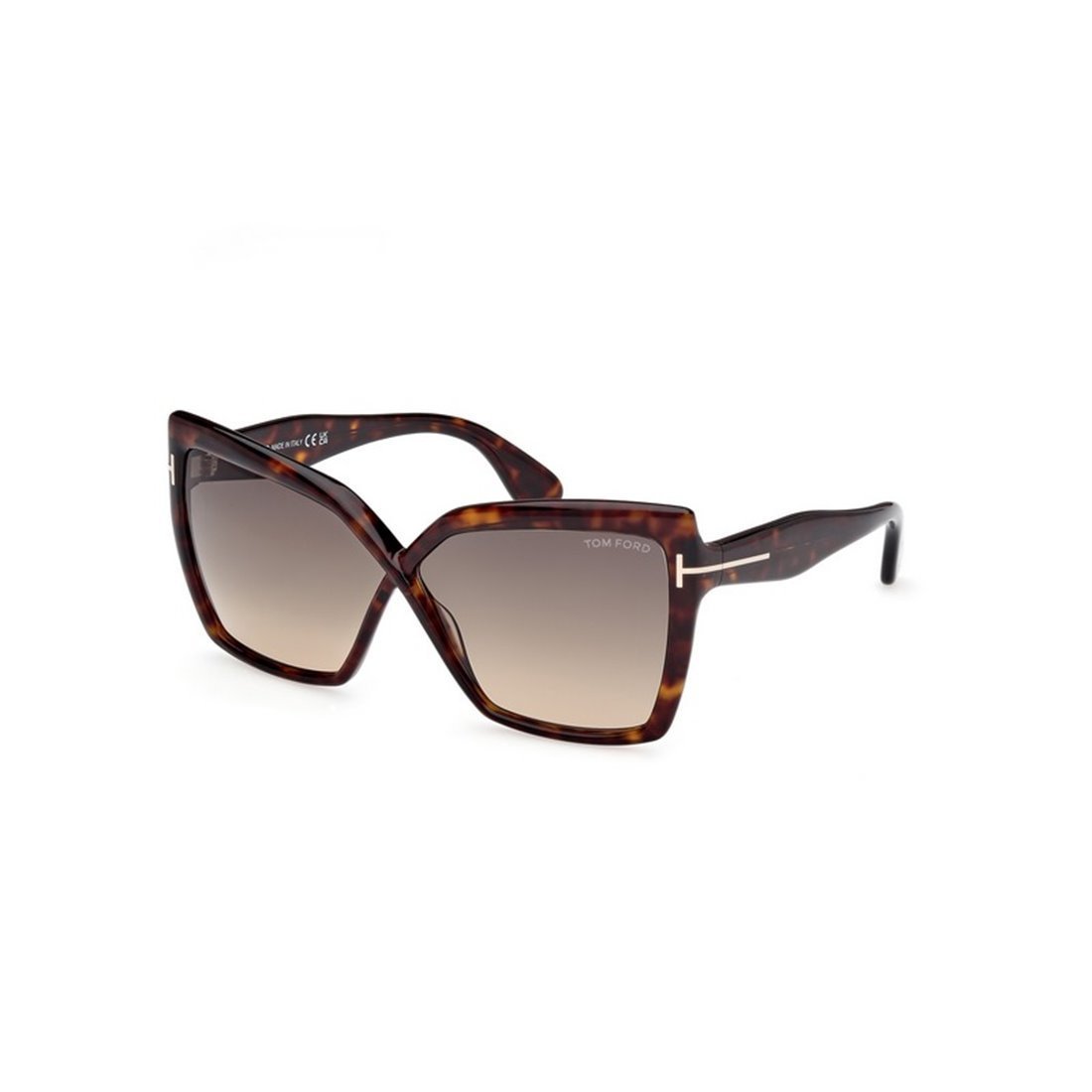 Tom Ford Eyewear Fiore Butterfly Frame Sunglasses In Brown