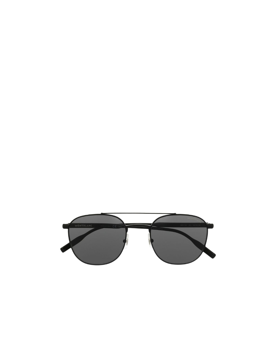 Montblanc Round Frame Sunglasses In Black