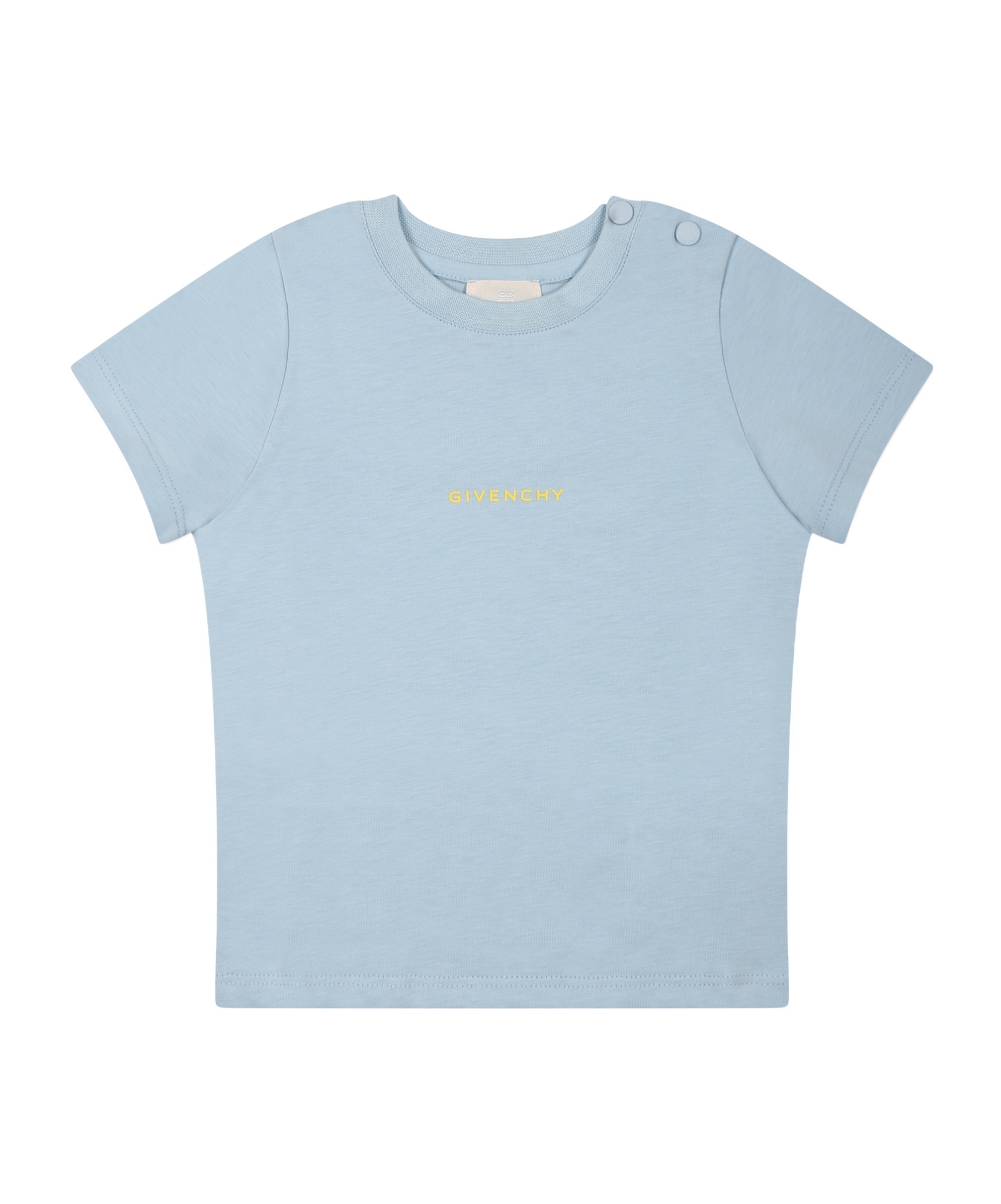 Givenchy Light Blue T-shirt For Baby Boy With Logo In Blue