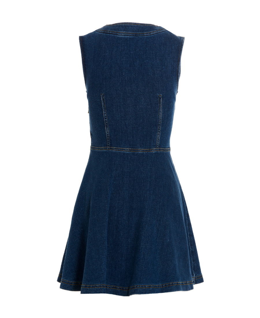 Moschino Denim Mini Dress In Blue