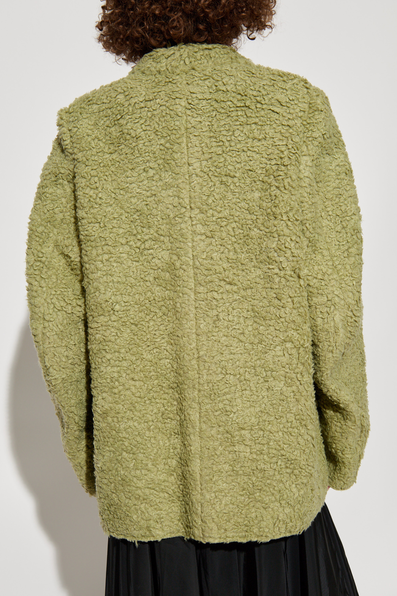 Mm6 Maison Margiela Buttoned-up Jacket In Green