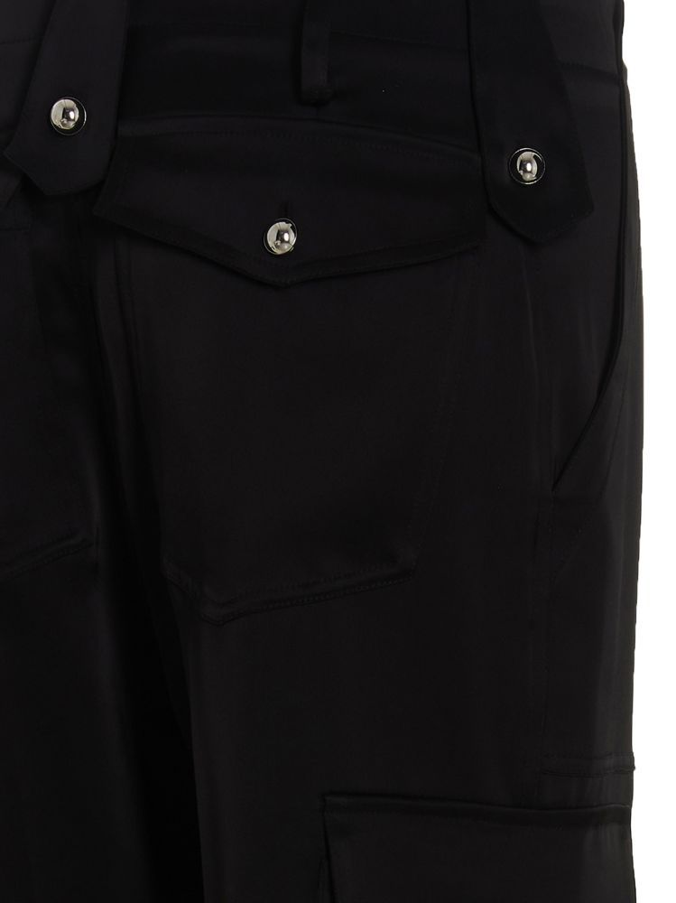 David Koma High-waisted Overalls In Black