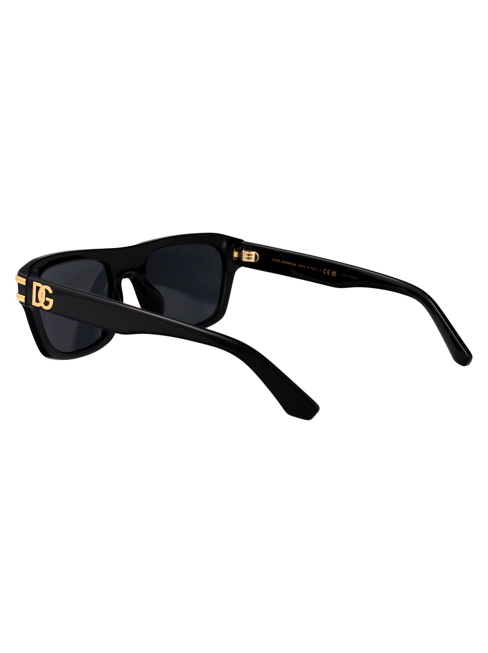 Dolce & Gabbana Dolce  Gabbana Eyewear Rectangular Frame Sunglasses In Black