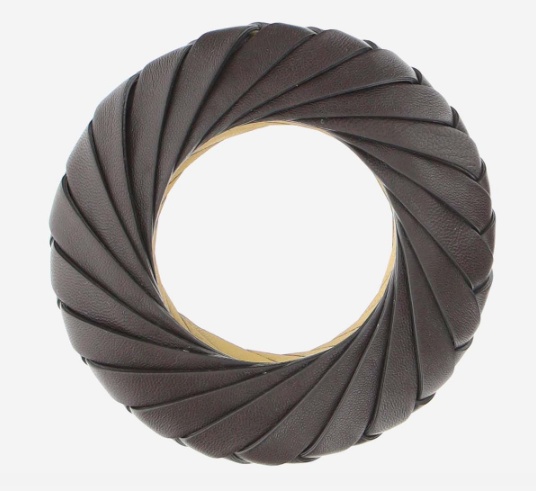 Bottega Veneta Intrecciato Leather Bracelet In Black