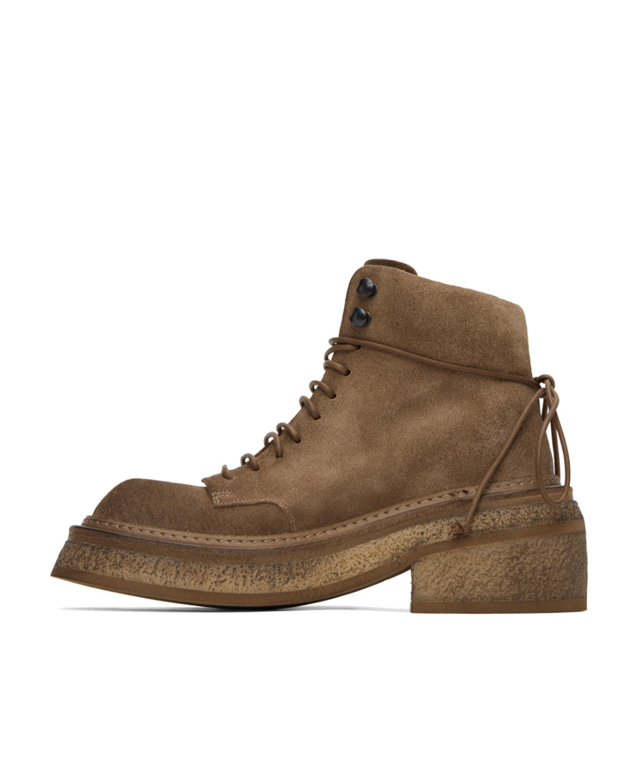 Shop Marsèll Ankle Lace-up Fastening Boots In Green