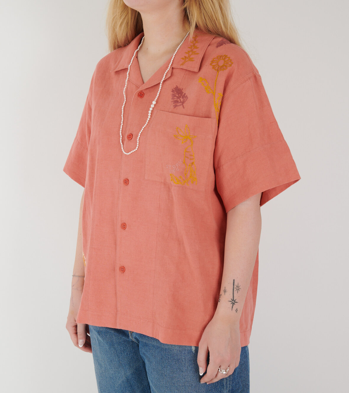 Story Mfg. Short-sleeved Shirt In Pink