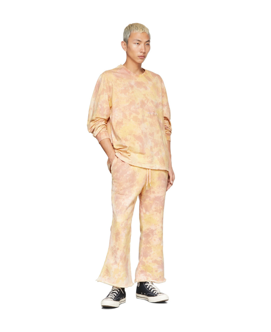 Doublet Yellow Waste Vegetable-dyed Lounge Pants In Nude