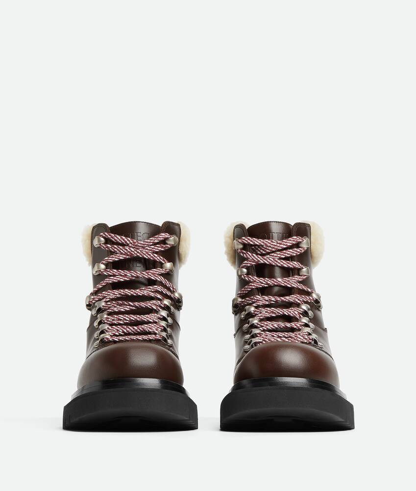 Bottega Veneta Lug Hiking Ankle Boot In Brown