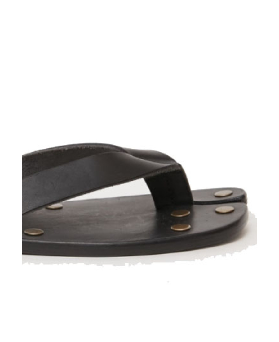 Maison Margiela Tabi Logo Sandals In Black