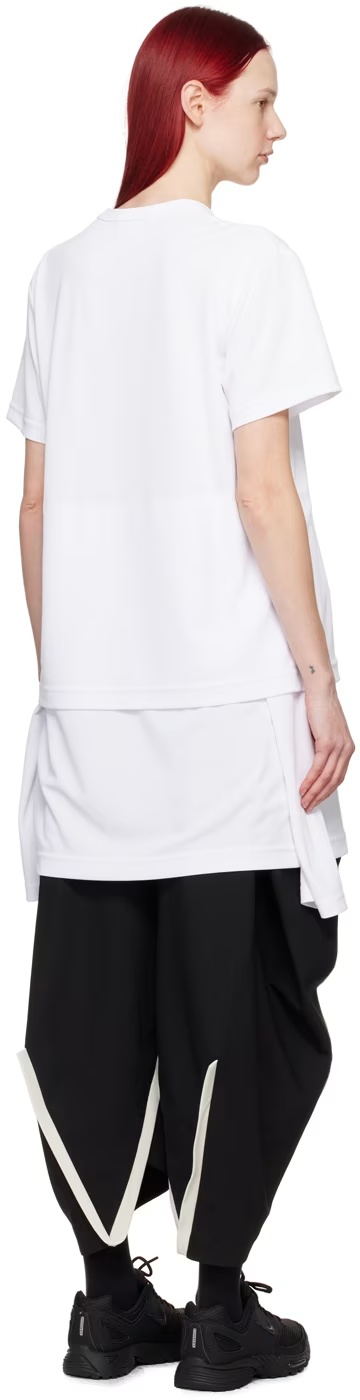 COMME DES GARÇONS LAMINATED ROUND NECK DRESS 