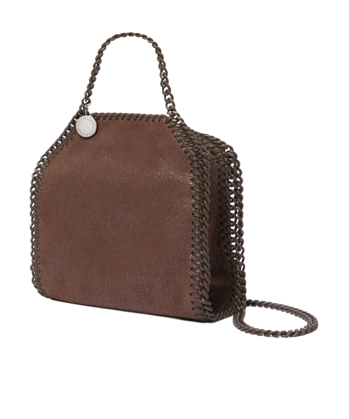Stella Mccartney Falabella Mini Enamel Tote Bag In Multicolor