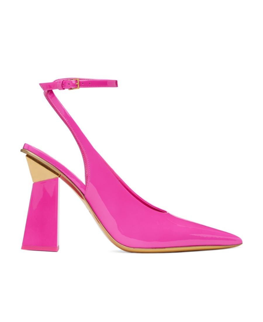 Valentino One Stude Hyper 110mm Leather Pumps In Pink