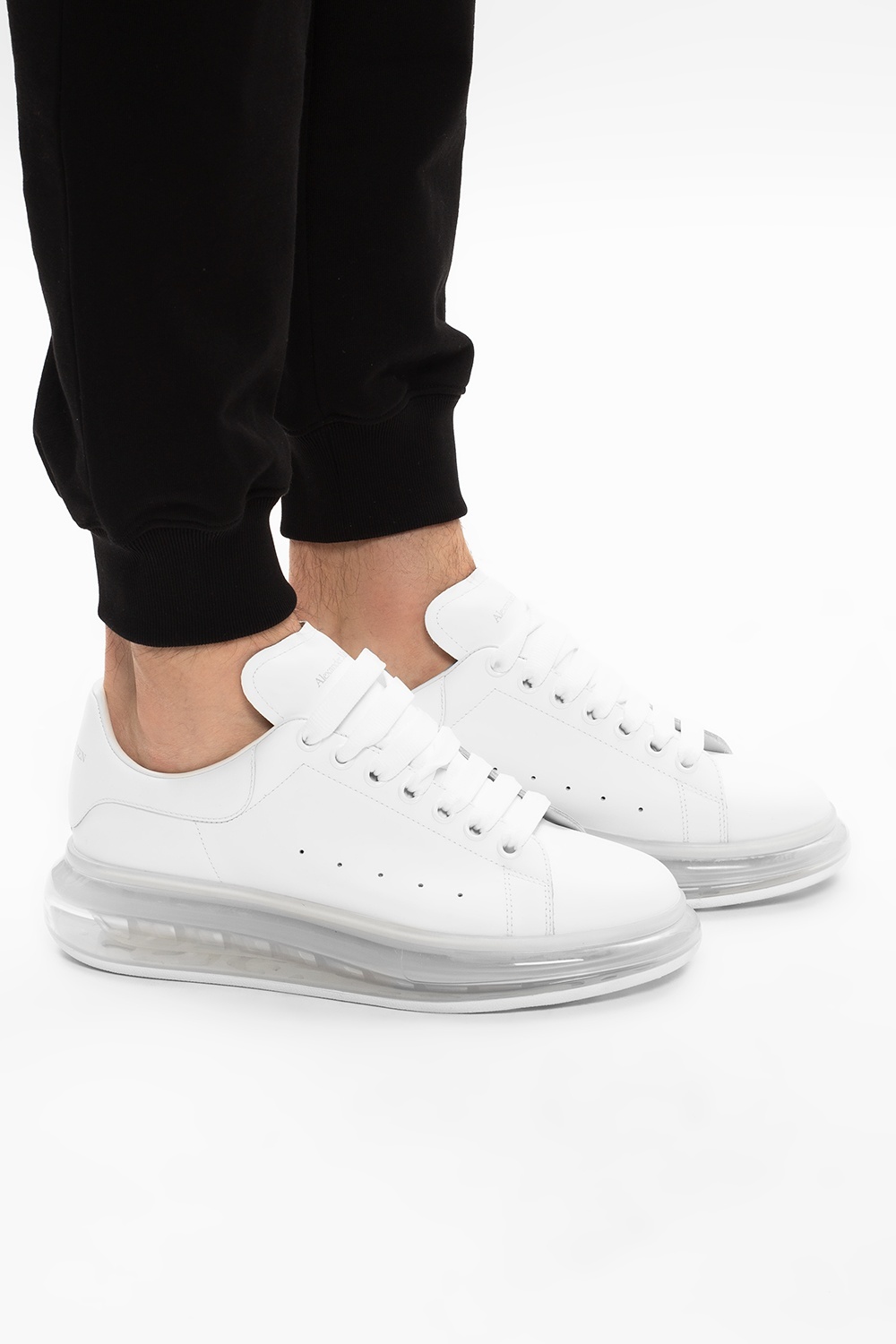 Shop Alexander Mcqueen Oversized Sole Sneakers In White