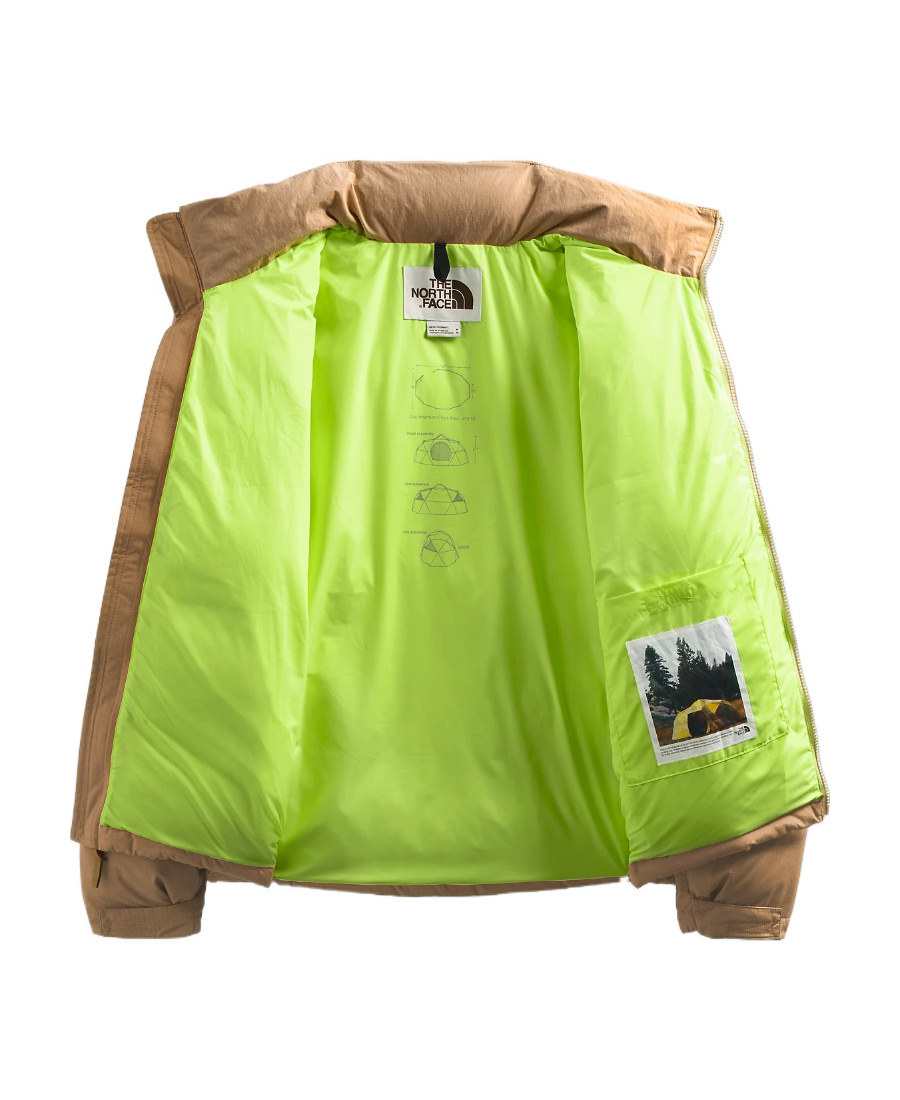 The North Face Logo Down Jacket In Blue