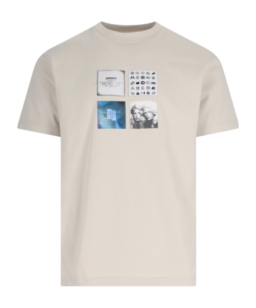 Ader Error Item O-neck Short-sleeved T-shirt In White