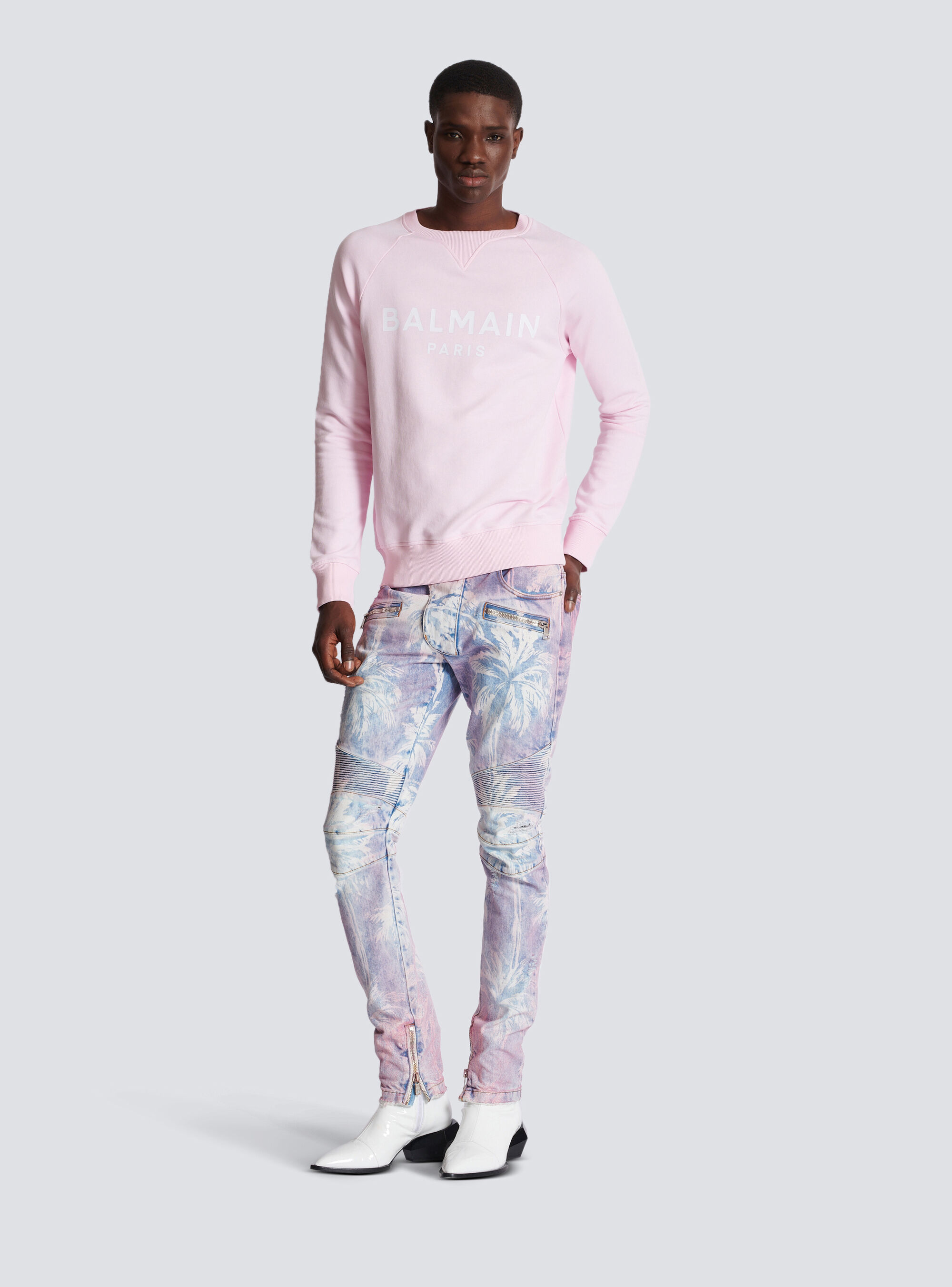 BALMAIN BALMAIN PARIS PRINTED SWEATSHIRT 
