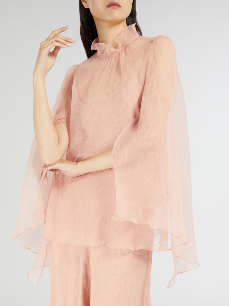 Max Mara Maniero Logo Blouse In Pink