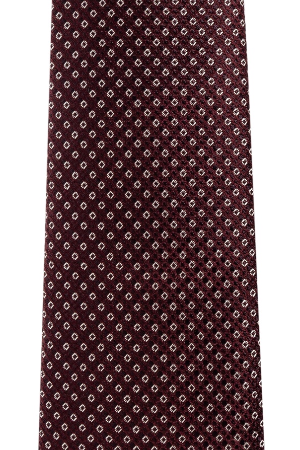 Giorgio Armani Pointed Tie In Brown