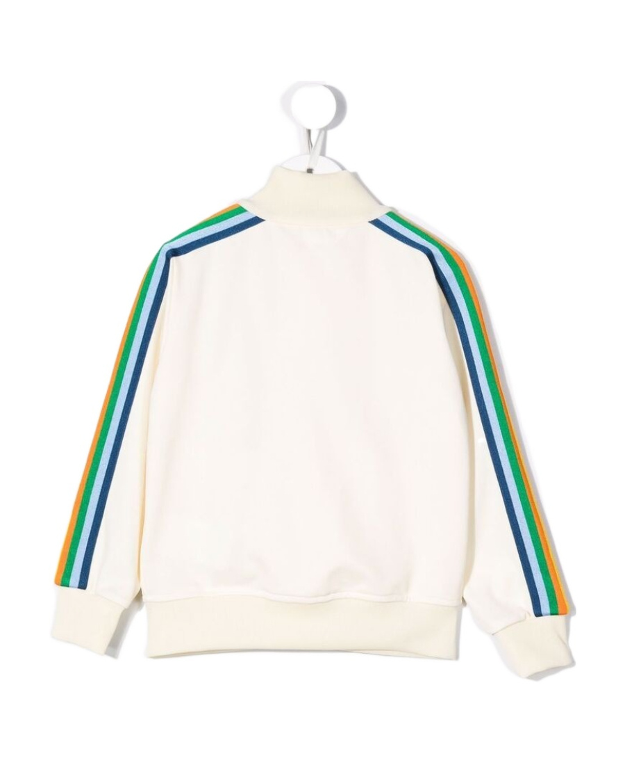 Palm Angels Side-stripe Track Jacket In White