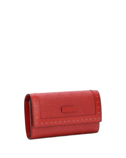 Gucci Long Double-folded Wallet In Red