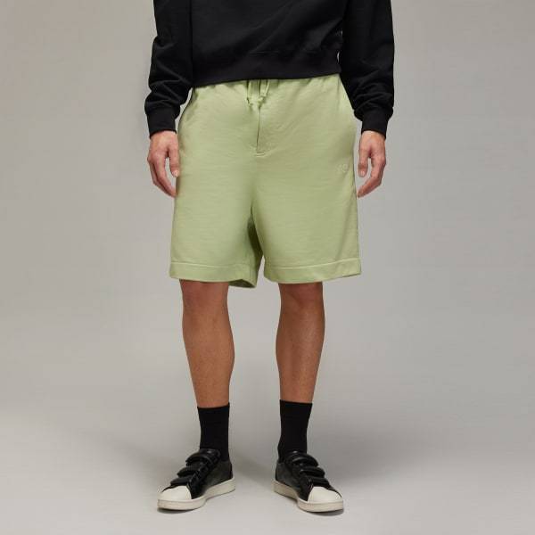 Y-3 French Terry Shorts In Green