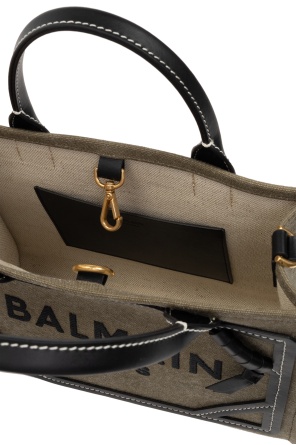 Balmain B-army Shopper Bag In Black