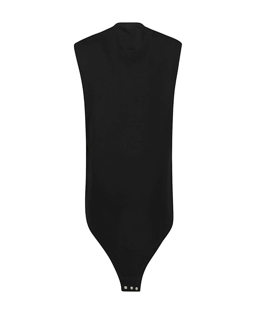 Rick Owens Logo-embroidered Cotton Tank Top In Black