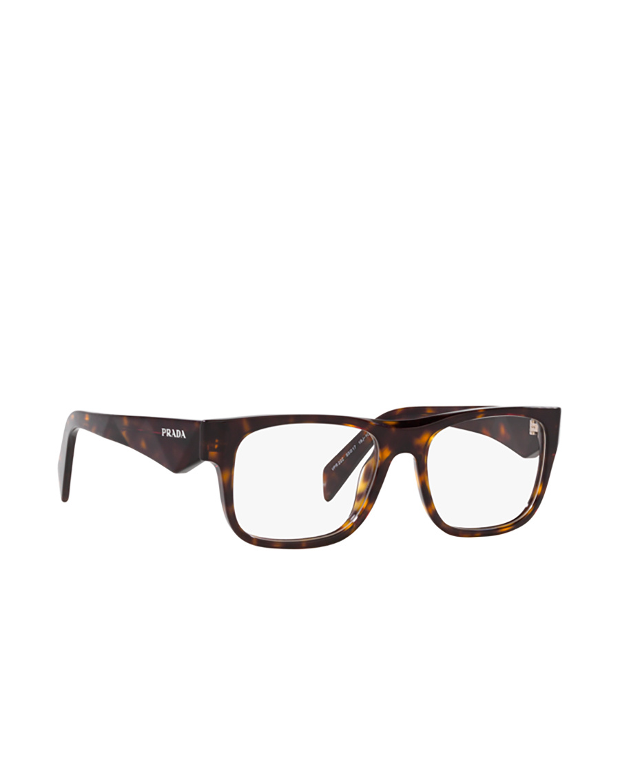 Prada Eyewear Rectangular Frame Glasses In Black