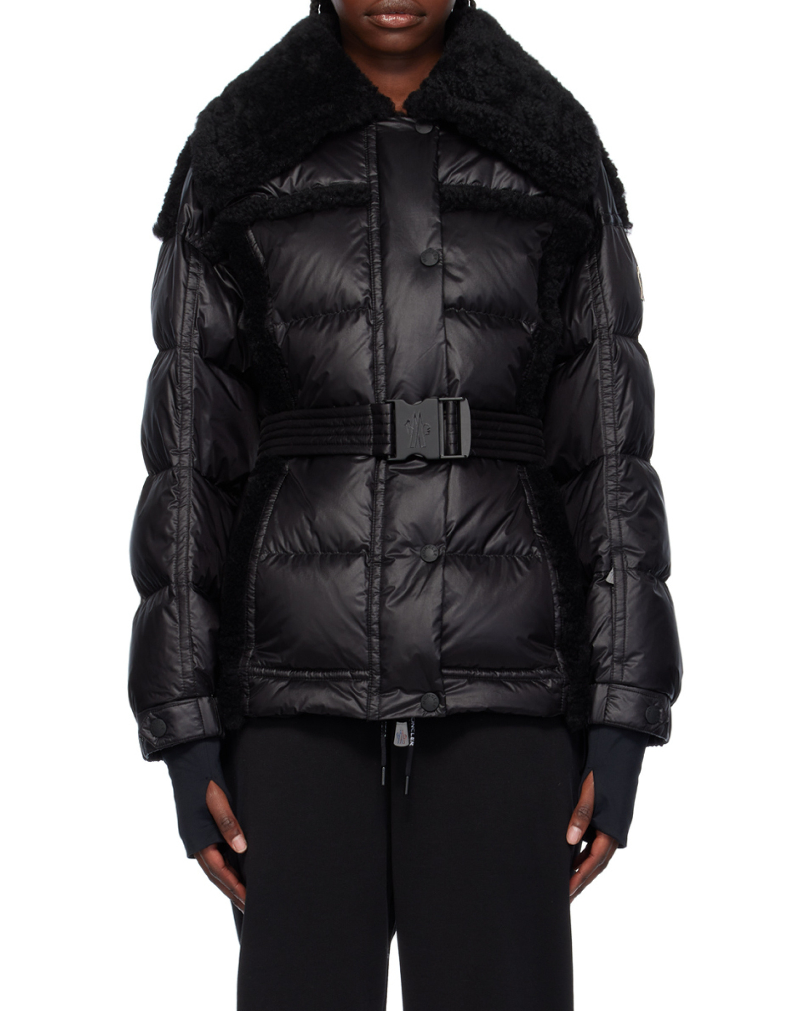 Moncler Biollay Short Down Jacket In Black