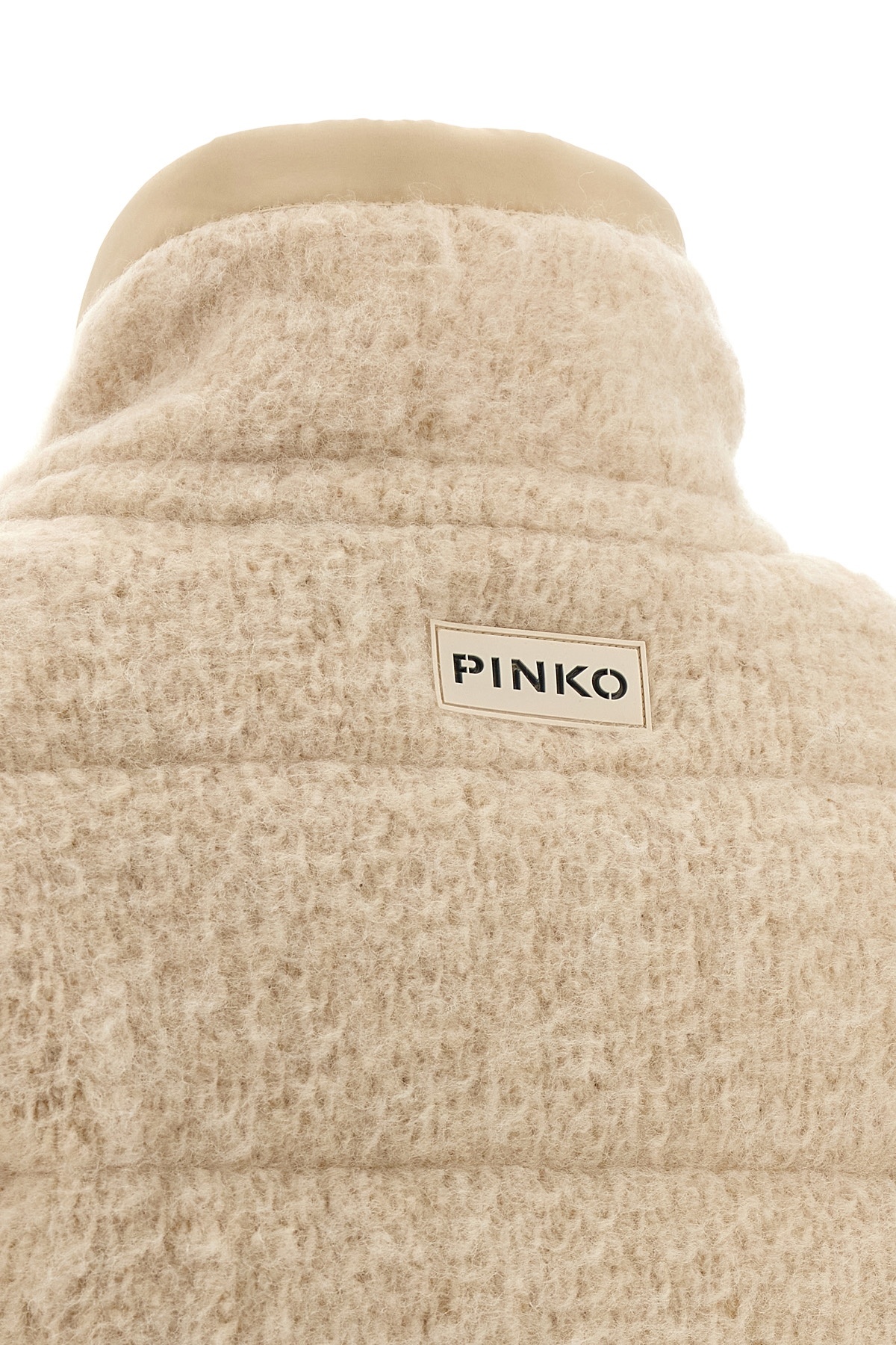 Pinko Raquel Puffer Jackets Beige In Neutral
