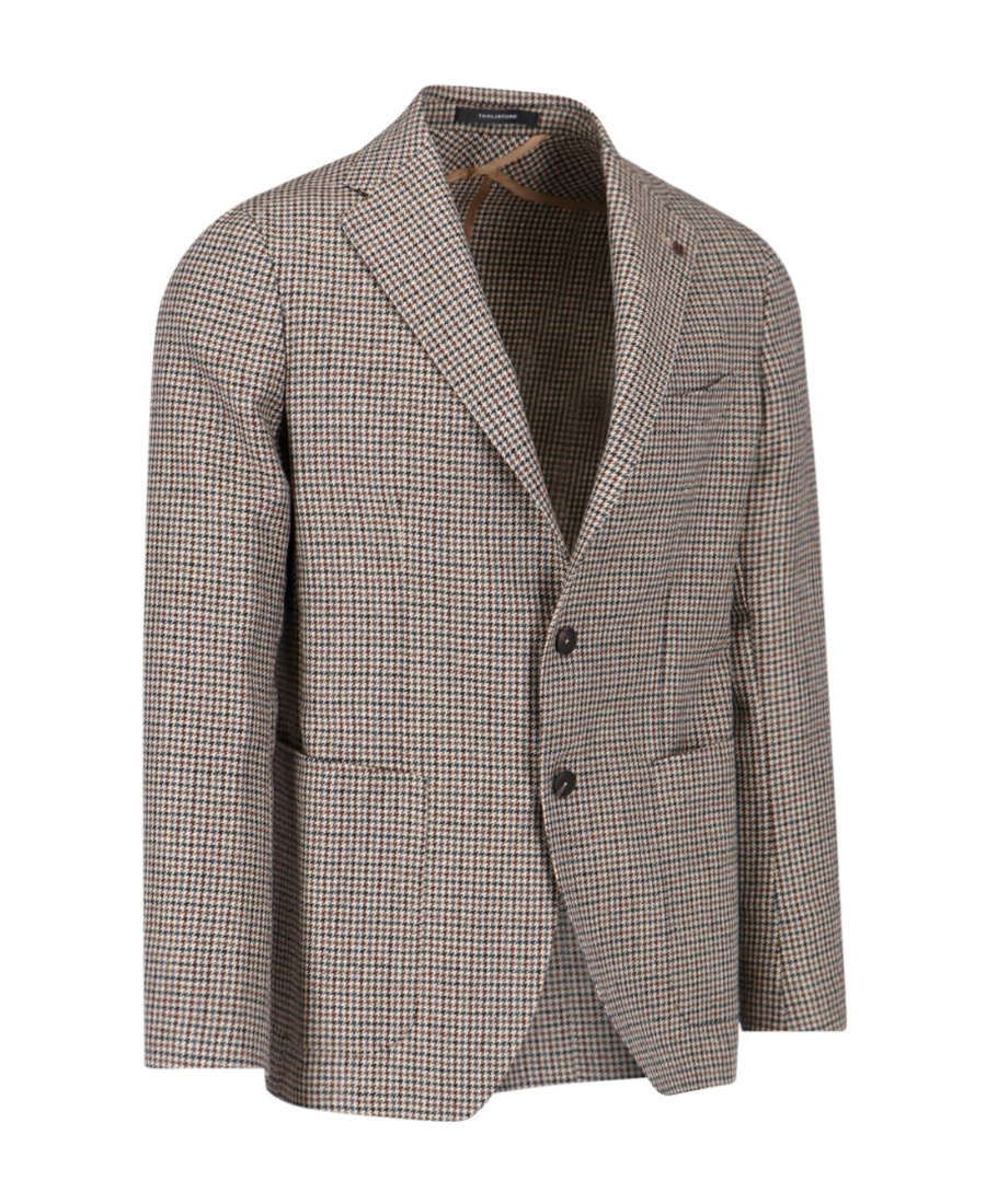 Tagliatore Tailored Single-breasted Blazer With Notch Lapel In Gray