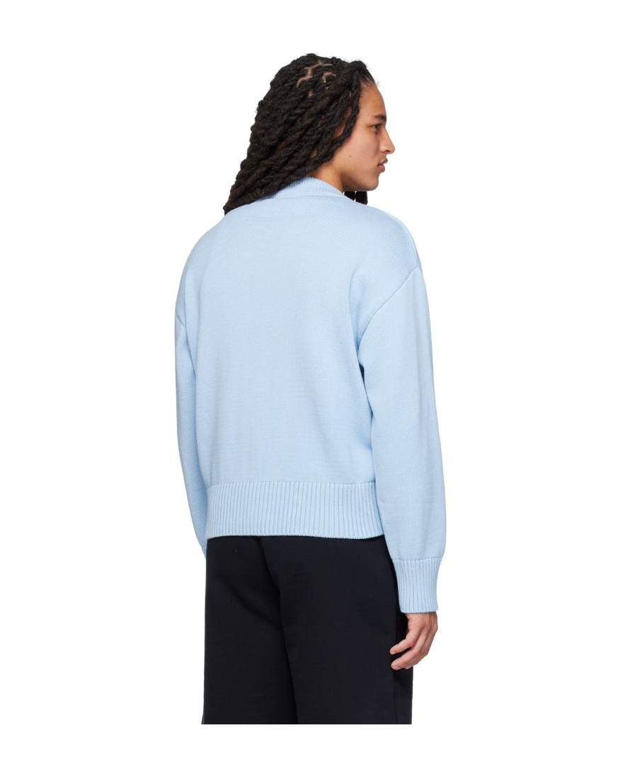 Ami Alexandre Mattiussi Ami De C Ur Knitted Cardigan In Blue