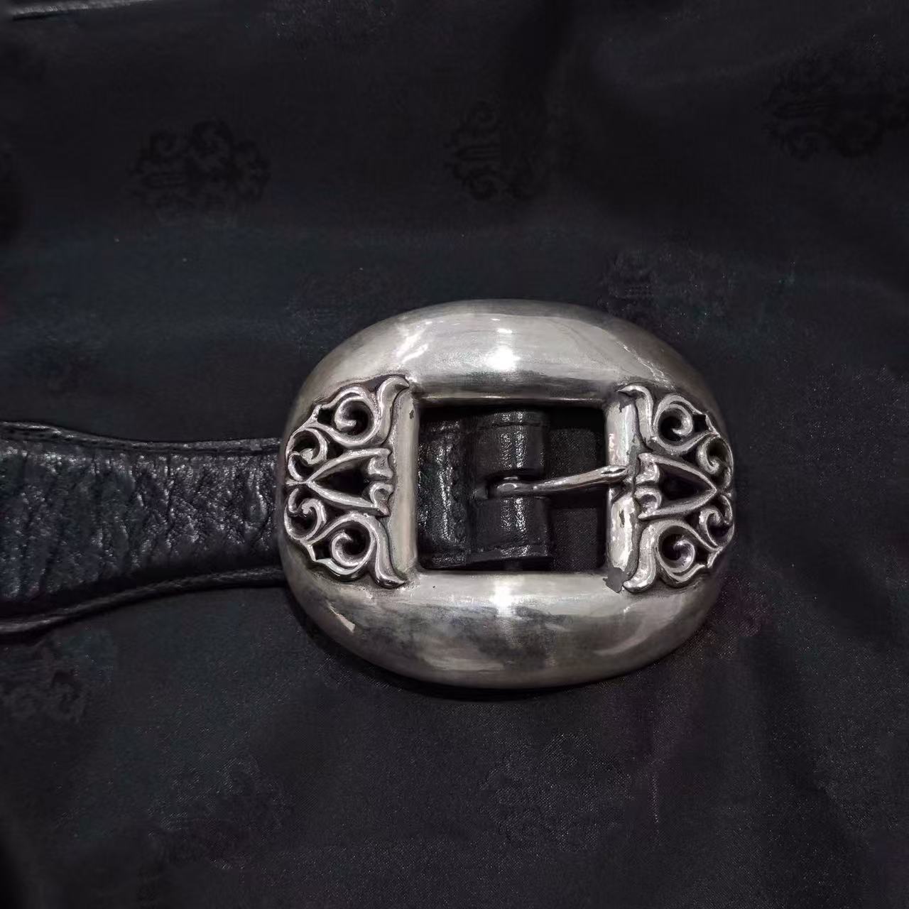Chrome Hearts Adjustable Waist Belt In Black